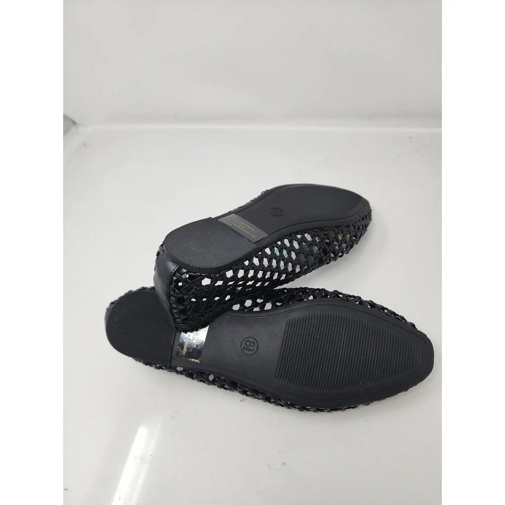 Universal Thread Womens Woven Ballet Flats Black Polyester Casual Size 8.5
